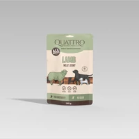 QUATTRO Meat Jerky Jutalomfalat Felnőtt Kutyáknak - Bárányprotein Szelet 130 g