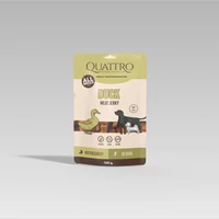 QUATTRO Meat Jerky Jutalomfalat Felnőtt Kutyáknak - Kacsaprotein Szelet 130 g