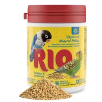 RIO Vitamin és Ásványianyag Pellet Hullámos és Nagypapagájnak 120 g