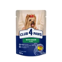 CLUB 4 PAWS Premium Kacsa Zselében Nedves Kutyaeledel Mini és Kistestű Kutyáknak 100 g