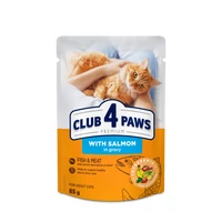 CLUB 4 PAWS Premium Lazac Szószban Nedves Macskaeledel 85 g