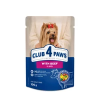 CLUB 4 PAWS Premium Marha Zselében Nedves Kutyaeledel 100 g