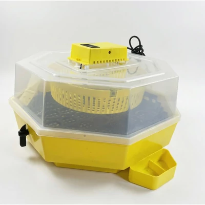 Cleo keltetőgép hőmérséklet- és párakijelzővel, forgatóráccsal és KÜLSŐ VÍZADAGOLÁSSAL C5-FHP-T