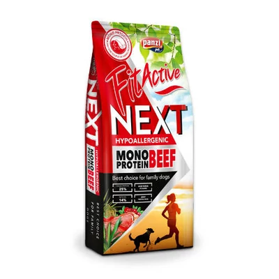  FitActiveNEXT 15kg Hypoallergenic MONO BEEF with cranberries (Marha-vörösáfonyával)