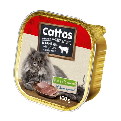 Cattos Alucup macskaeledel marha 100g