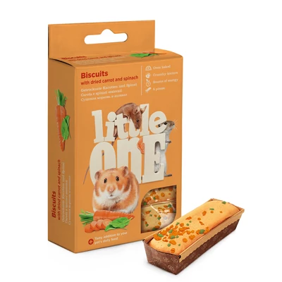 Little One Süti kisemlősöknek sárgarépával és spenóttal 5x7 g