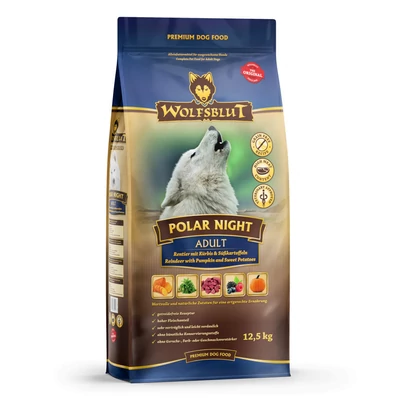 Wolfsblut Polar Night Adult Rénszarvas Sütőtökkel száraz kutyatáp 12,5 kg
