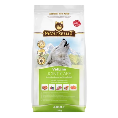 Wolfsblut VetLine Joint Care Pulyka Édesburgonyával száraz kutyatáp 12 kg