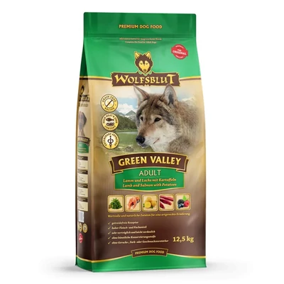Wolfsblut Green Valley Adult Bárány Lazac Burgonyával száraz kutyatáp 12,5 kg