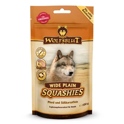 Wolfsblut Wide Plain Squashies Lóhús Édesburgonyával Snack kutyáknak 100 g