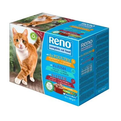 Reno Pouch Macska vegyes-íz 12x100 g