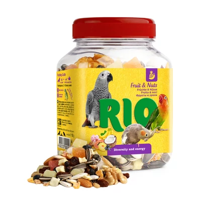 RIO Gyümölcs és Mag Mix Nagy és Óriáspapagájnak 160 g