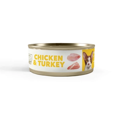 Amity Hypoallergen Chicken-Turkey Macska Konzerv 95 g