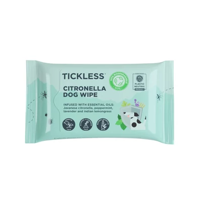 TICKLESS Wipe Kullancsriasztó Törlőkendő Kisállatokhoz 20 db