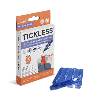 TICKLESS CITRONELLA Topical Spot On Macskáknak S (5x1 ml)